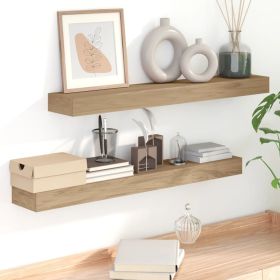 Solid Wood Teak Wall Shelves