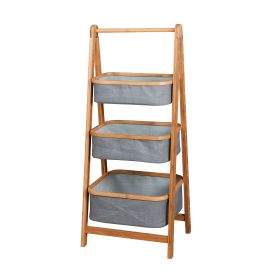 3-Tier Storage Bamboo Rack