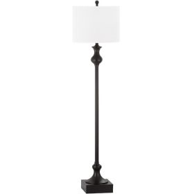 61.5" Off-White Shade Oil Rubbed Bronze Floor Lamp