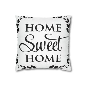 Decorative Throw Pillow Covers With Zipper - Home Sweet Home