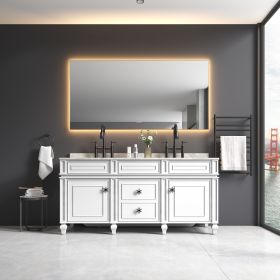 72x36Inch Bathroom Vanity Mirror with Back LED Light