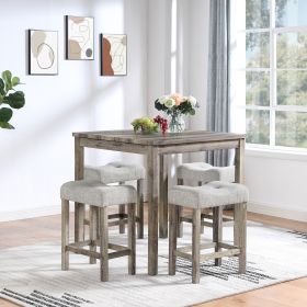 5 Piece Bar Table and Chair Set