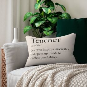 Decorative Throw Pillow / Teachers Inspire Word Art