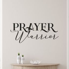 Prayer Warrior Removable Vinyl Wall Decal