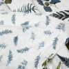 Full/Queen Reversible Cotton Lightweight Floral Fern Leaves 3 Piece Quilt Set