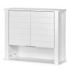 White 2 Door Wall Mounted Bathroom Storage Cabinet