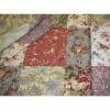 100-Percent Cotton Floral Patchwork Quilt Throw Blanket