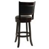 Cappuccino 29-inch Swivel Barstool with Faux Leather Cushion Seat