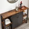 Farmhouse Rustic Wood Buffet Dining Sideboard Storage Cabinet