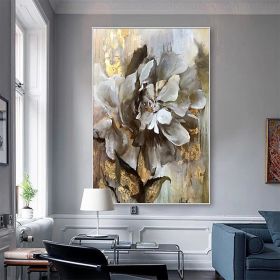 Handmade Luxurious Flower Oil Painting On Canvas (Style: 01, size: 90X120cm)