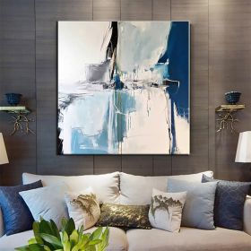 Handmade Modern Abstract Wall Art Oil Paintings On Canvas (Style: 01, size: 60x60cm)